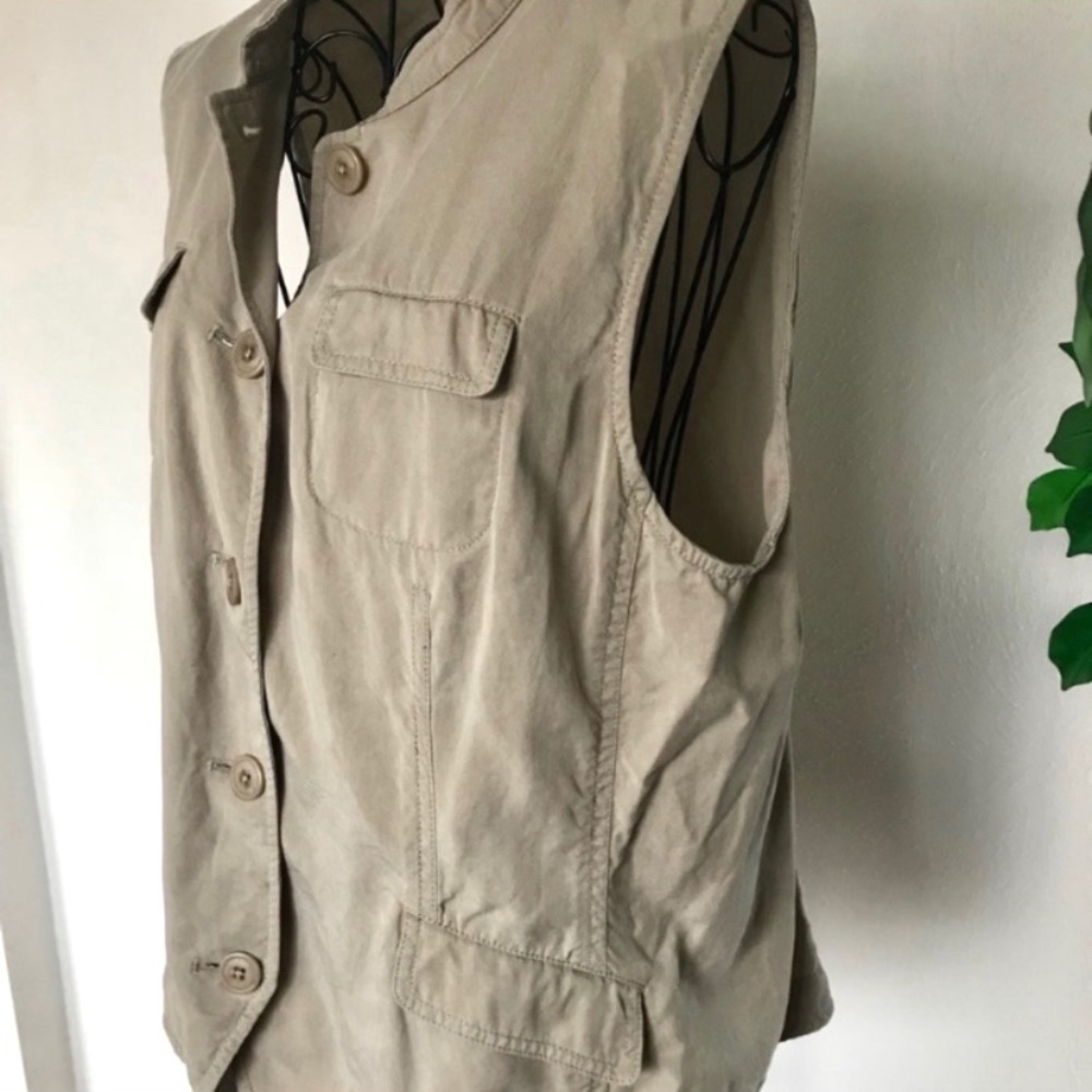 J. Jill 100% Tercel Lyocell Vest Sz LP